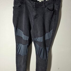 Unbranded Women's Black and Grey Jeans Size 11/12